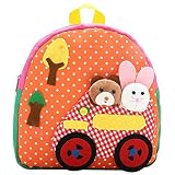 Eldori ベビー & キッズ 赤ちゃん リュック サック 男の子 女の子 通園 お散歩 子供 バッグ 1〜6歳 入学 入園 通園 新学期 誕生日 お祝い プレゼント (オレンジ)