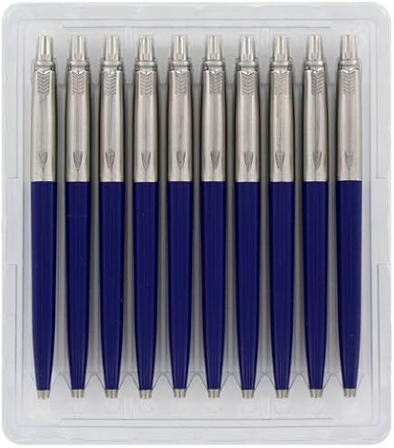 【お得】Parker /Jotterステンレスボールペン 10本セット USA製 Amazon | 10 x パーカージョッター ステンレススチール ボールペン