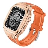 [CABOBE] コンパチブル Apple Watch バンド 対応 44mm 45mm アップルウオッチ バンド ケース 合金素材製 アッ