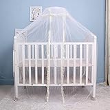 ベビーベッドネッティング、awakingdemiエレガントベビー乳児ラウンドドームベビーベッドベッドレース床タイプMosquito Net イエロー 1kw6zj3np5je6df6D01-US03