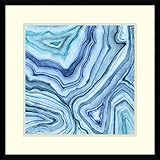 Framed Art Print, Custom Agate Abstract II' by Megan Meagher: Outer Size 60cm x 60cm