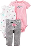 カーターズ（Carter's）女の子用ピンクフラミンゴロンパース＆パンツ3点セット 24months