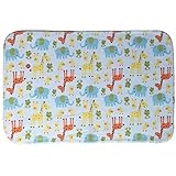 Deluxe Changing Pad Flannel - PVC Waterproof Baby Diaper Changing Pocket Pad in Vibrant Color for Ho