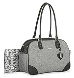 Little Me Heather Duffel Diaper Bag, Grey by Little Me