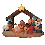 6 Foot Long Inflatable Nativity Scene with Three Wise Men【クリスマス】【ツリー】 [並行輸入品]