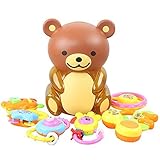 litzpy Teddy Bear 7 Piece Rattleセット貯金箱ベビーギフトおもちゃベビーRattle Set