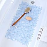 バーストバブルの浴槽マット17 " x 30 " 17" wide by 30" long ブルー 06772-1