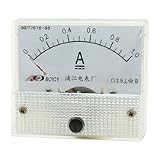 uxcell アナログ電流計 85C1 DC 0-1A クラス2.5 メーターアンペアメーター
