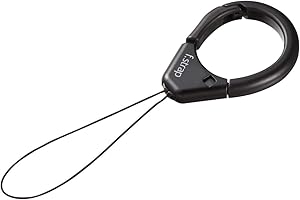 サンワサプライ(Sanwa Supply) フィンガーストラップ(ブラック) スマホ デジカメ 落下防止 DG-ST37BK