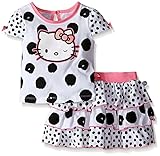 Hello Kitty Baby Girls' 2pc Top and Skirt Set Multi-Color 12 Months [並行輸入品]