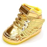 beelissベビースニーカーCrib Shoes With Angel Wings カラー: ゴールド