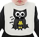 Helloween Owl ネクタイを有する有機ビブ Medium