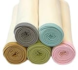 Organic Swaddle Blanket - Large Baby Muslin Wrap & Receiving Blanket - USA Made (AQUA) by The Snug B