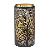 Candle Impressions cat11669bk発光体メタルツリーwithプログラム可能なタイマー、3.5 7-inch、ブラック