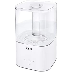 KMJ 加湿器 卓上 超音波式 静音 空気清浄 上注水可 次亜塩素酸水対応 空焚き防止 アロマランプ5.5L 大容量 1…