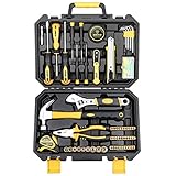 DEKO ホームツールセット ガレージツールセット 日曜大工 家具組み立て 軽量化常備工具pcs100 ツールキット 工具セット 工具キット 100点組