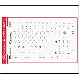 Amazon 韓国語 ハングル キーボードシール ステッカー 必要十分エコノミータイプ 透明バージョン 白文字 クッチンコンピュータ パソコン用キーボード 通販