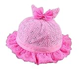 [ちょうネクタイ-2]女の赤ちゃんの日帽子夏のバケットハットベビーフィッシャーマンキャップ