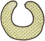 Kushies Terry Chin Bib, Green Dots, Newborn by Kushies