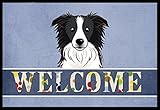 High Quality BB1427MAT Border Collie Welcome Indoor or Outdoor Mat, 18 x 27, Multicolor