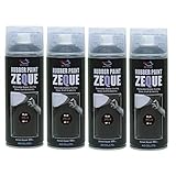 AZ(エーゼット) RP-1 ラバーペイント ZEQUE 油性 マットブラック 400ml (RP010) × 4本 SE286