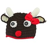 Sasairy キャップ ベビー用 耳付き 帽子 防寒 可愛い エルクキャップ 耳当て クリスマス ニット帽子 赤ちゃん 秋冬 暖かい ニットキャップ 通園 おしゃれ