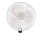 Simple Deluxe HIFANXWALL Heavy Duty Quiet Stainless 16-Inch HIFANXWALL Wall Mount Oscillating Fan, F