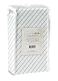 Oliver B Crib Skirt - Dove Grey Stripes by Oliver B