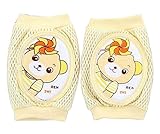 かわいいコットン高い柔軟性ベビーレッグウォーマー膝パッド/保護-ベア