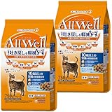 【セット販売】All Well 10歳以上の腎臓の健康維持用 フィッシュ味 挽き小魚とささみフリーズドライパウダー入り 750g×2コ