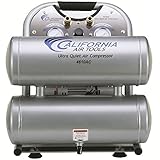 California Air Tools CAT-4610A Ultra Quiet and Oil-Free 1.0 Hp 4.6-Gallon Aluminum Twin Tank Air Com