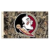 Florida State SeminolesロゴReal Tree Camo 3 X 5 Flag with Metalグロメット