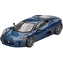 Amazon | MINI GT 1/64 ジャガー C-X75 ブルー (左ハンドル) 完成品
