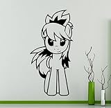 My Little Pony壁ビニールデカール漫画かわいいポニービニールステッカー壁アート装飾子供の子供部屋アイデア女の子ルームインテリア寝室リムーバブルデザイン5 ( MLP )