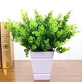 【LORIA・JP品】ユーカリ ミニプラント 光触媒 造花 観葉植物 インテリア グリーン ファンシェイプ