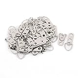 uxcell フォトフレームハンガー メタル製シルバートーン 写真フレームハンガー 40個入り