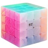 Bucubke QY ゼリーキューブ 4x4 パズルステッカーレスJelly マジックキューブ 4x4x4 パステルキューブ