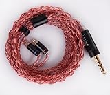 【JSHiFi-Sugar】2pin4.4mmリケーブル 無酸素銅 0.78mm2pinフラット イヤホンアップグレードケーブル 4.4mmバランスイヤフォン交換ケーブル (2pin4.4mm)
