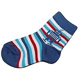 Country Kids(カントリー キッズ)男の子用ブルーボーダー&ロボット柄COOLソックス,靴下,プレゼント,,出産祝いギフト [並行輸入品]