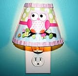 Owls Love Birdies Girl Nature Forestウッドランド夜ライトのガールズ寝室赤ちゃん保育園nl0002