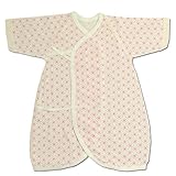 新生児　麻葉柄　コンビ肌着　日本製 ピンク