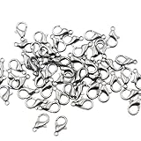 KUKU工房 カニカン 留め具 フック金具 アクセサリーパーツ (10mm, アンティークゴールド)