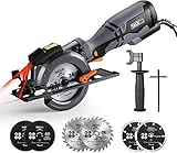 【Amazon.co.jp 限定】Tacklife マルノコ レーザーガイド 刃径120mm 3500RPM 最大切込47.5mm 左に0-