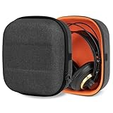 Geekria Shield ヘッドホンケース 互換性 ハードケース 旅行用 ハードシェル アーカーゲー AKG K702, K701, K553MKII, K612Pro, K340, K240 Studio, K242, K271, K272, K141, K142, K121 に対応 収納ポーチ付属 (ダークグレー)