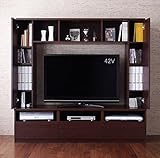 新ハイタイプテレビボードcentreセントレ　ダークブラウン