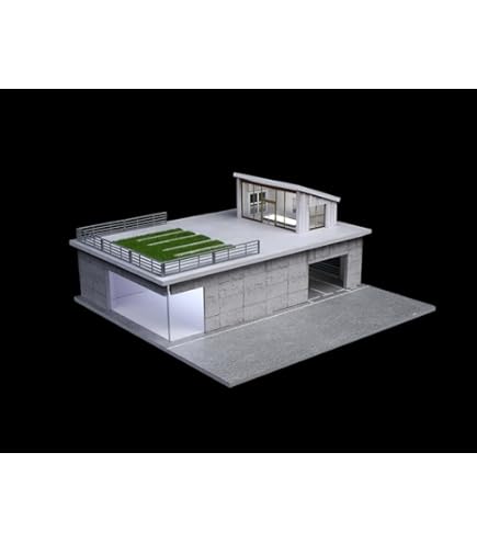 Amazon | MOMOAO 交番シーン 1/64建物コレクション 建築 LEDライト付き