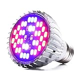LONGKUO 30W 植物育成LEDバルブライト 40led　水耕栽培ランプ室内用　 植物育成用　水 耕栽培キット