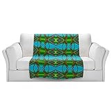 ブランケットウルトラソフトFuzzy 4サイズ！DIANOCHEのKUNZELMANワックスバティックBホームDecor Unique Designer芸術的スタイリッシュな寝室アイデアCouch T