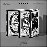 [予約販売特典+国内発送][アップル特典]ストレイキッズStray Kids - 正規3集 (5-STAR) (VER. A, VER. B, VER. C)[初回限定B-CUTフィルムミニフォトブック +接地ポスター][フォトブック+CD+フォトカードランダム2種+OOTDミニポスター+ステッカーセット+カートゥーンポストカード](VER B)