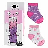 Sock It To Me キッズソックス 4足 ギフトセット “Pink” ピンク [キッズクルーソックス 靴下] pic0001